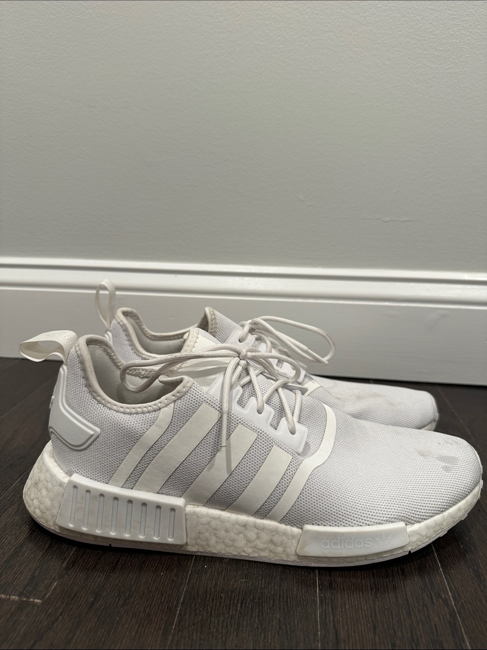 adidas All-White NMD Casual Running Shoes